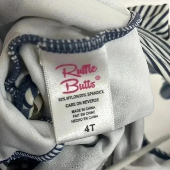 Ruffle butts one piece striped bathing suit - Picture 6 of 6